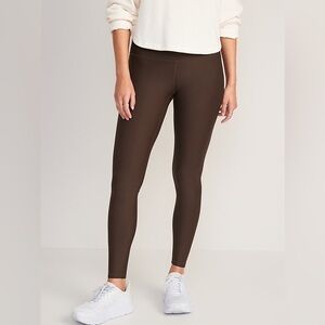 Old Navy Powersoft High Waisted Brown Leggings